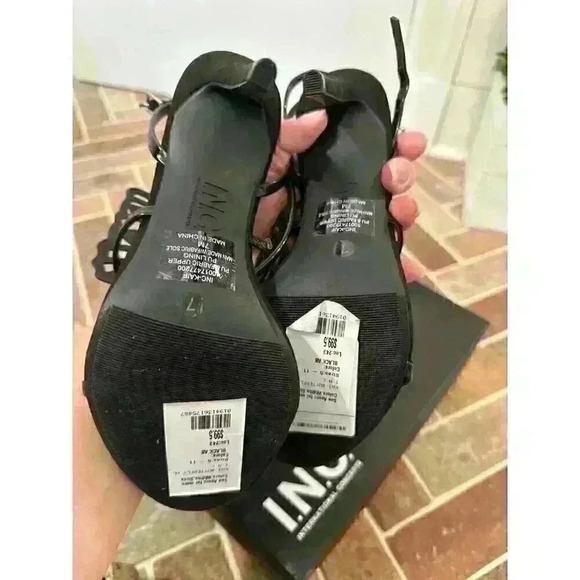 INC Black Kaif Evening Heels size 7 NWB - Picture 4 of 5